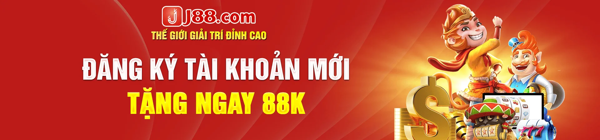 Đăng ký tài khoản mới tại J88, tặng ngay 88k